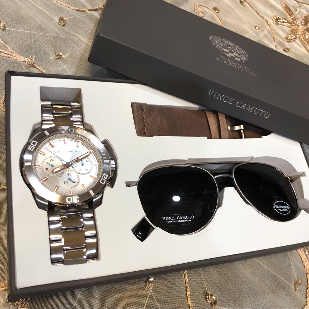 Vince Camuto + sunglasses set NWT